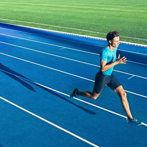 IAAF Cushioned PU Sports Flooring 15mm Sandwich Suface Paint
