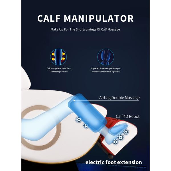 AI Controller Heated Back Kneading Massage Chair 3D Heating Therapy ROHS