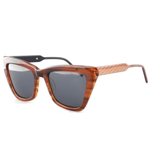 8 теней Солнца глаза кота солнечных очков рамки ацетата женщин цветов поляризовывали