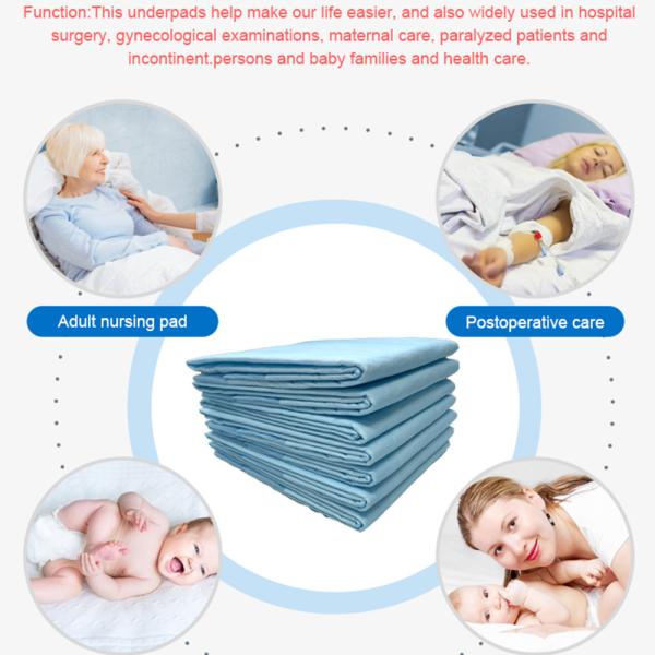 Super Absorbent Incontinence Bed Pads Disposable Changing Pad Liners 45*60cm