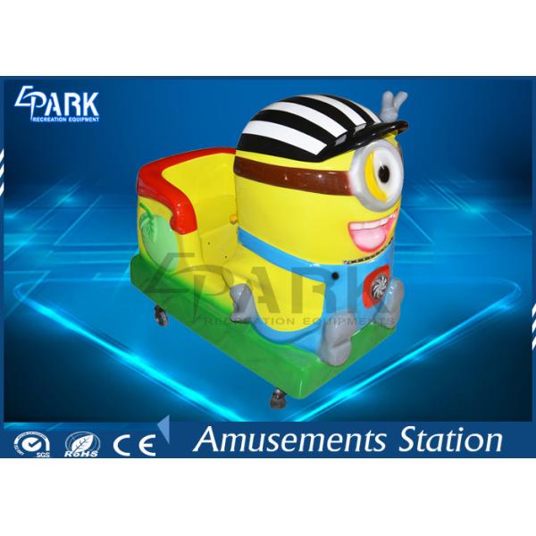 Safety Kiddy Ride Machine Coin Operated Carousel Kiddie Rides Swing Car