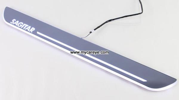 Volkswagen Sagitar car welcome light led Moving Door sill Scuff Pedal Lights