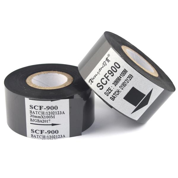 SCF900 Черная лента с горячей печатью 35 мм × 122 м Для кода даты Дата печати