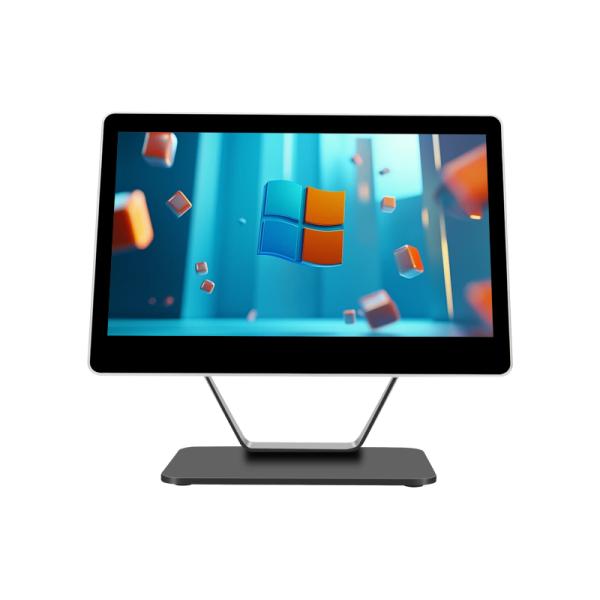 15.6インチタッチスクリーン POS オールインワン デスクトップ小売 POS システム N2840 2+32GB スーパーマーケット ウィンドウ POS ターミナル