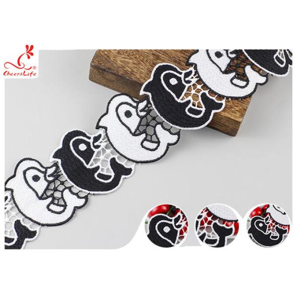 Цвет белизны черноты ширины отделки 7КМ шнурка платья девушки милого дельфина поли Милкы