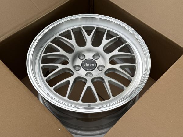 Apex ML-10RT Forged Wheels Machined Lip Brushed Clear