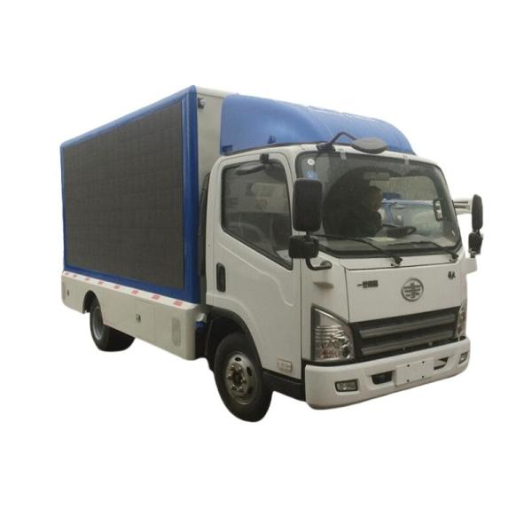 FAW 5.9m 2.5L エンジン 省エネ大型LEDスクリーン ローラーライトボックス、バー画面、イベントステージ告知広告トラック