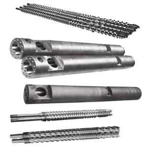 Conical Twin Screw and Barrel 1000kg/h Output for Plastic Extrusion