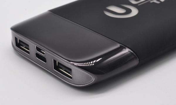 Flashing LED Logo Dual USB Portable Mobile Power Bank 6000mAh for Coporate Gifts