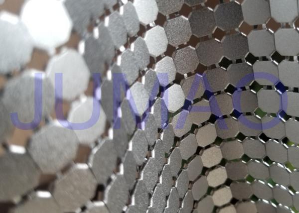 8 Mm Corrosive Resistance Silver Metal Fabric Colorful Rings Room Divider