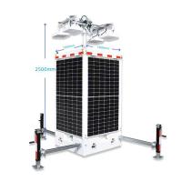Unidade de vigilância solar móvel Torre de luz solar móvel para locais de trabalho Eventos