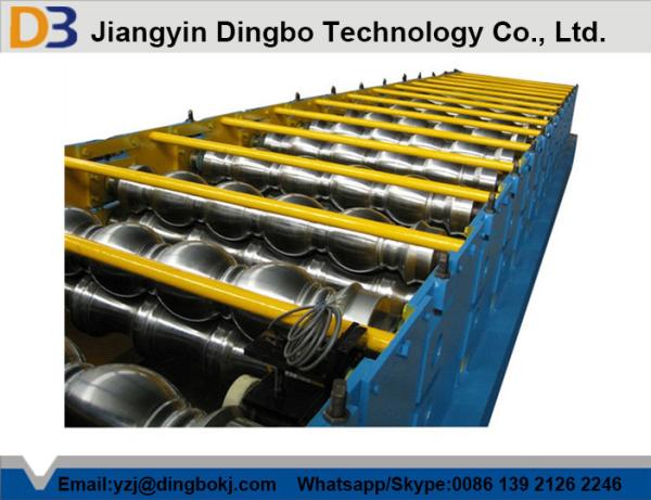 50Hz Steel Tile Forming Machine with Compture Control System , Cr12mov Blade
