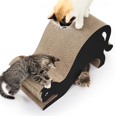 Cat Shape Cat Scratching Board Play Toy Great for Cat Playing Hiding and Scratching Durable Scratcher Boards for Indoor Kitty