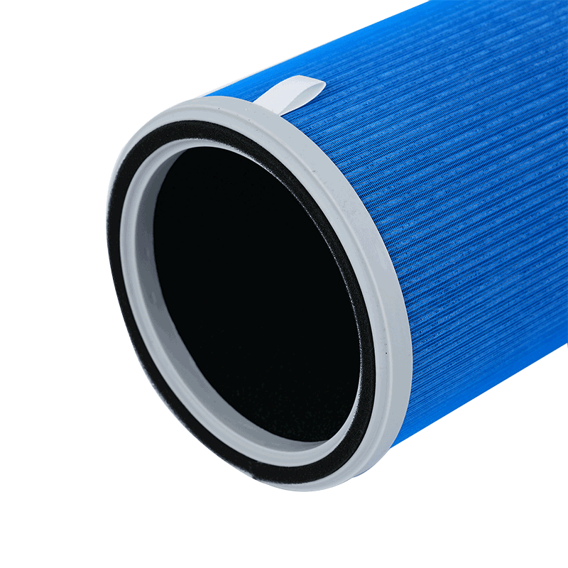 Blue Auto Car Air Filter Elements Replacement For Allergens Pet Dander