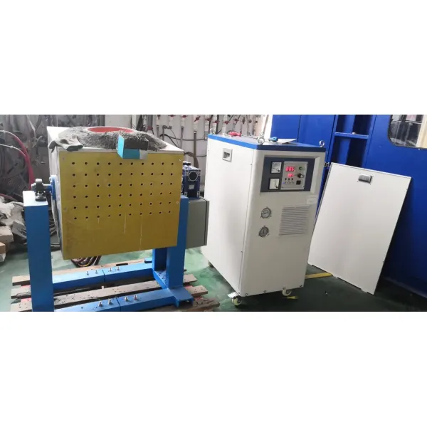 120KW Power 60kg Capacity Water Cooling System Induction Melting Furnace for Metal Melting Equipment