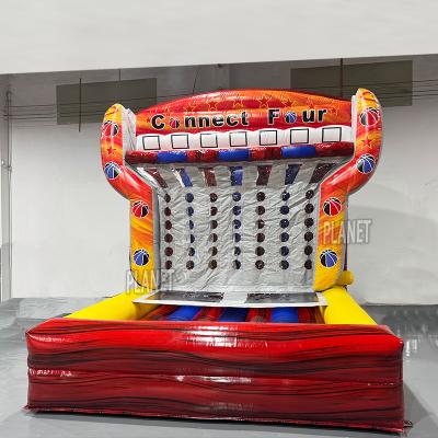 Outdoor Party Inflatable Basketball Connect 4 Sports Games Inflatable Basketball Toss Game For Rantal