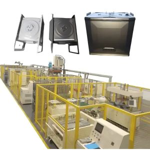 Factory direct sales of microwave oven and oven body production lines. Automatic full-automation welding production line for the inner cavity. High-speed welding.