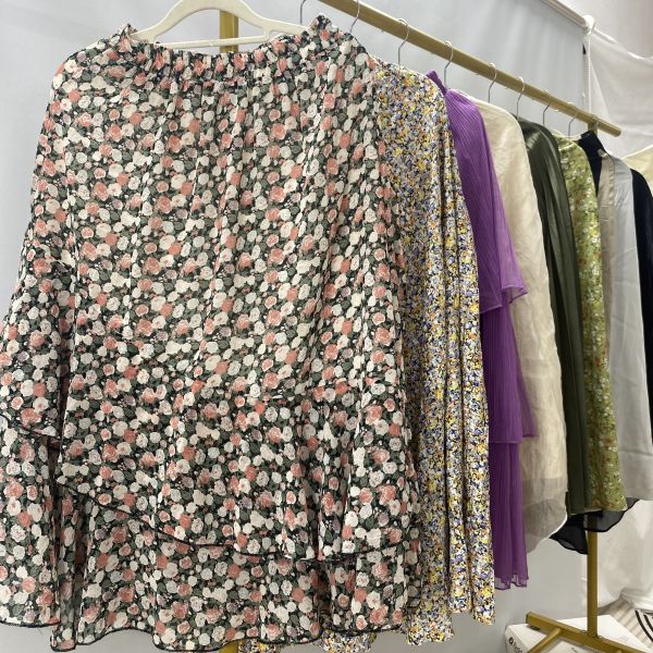Fashionable Mixed Size Used Summer Clothing Second Hand Polyester Cotton Skirt