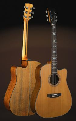41inch Good quality Korean Pine solidwood acoustic guitar matt color wholesale AG57C