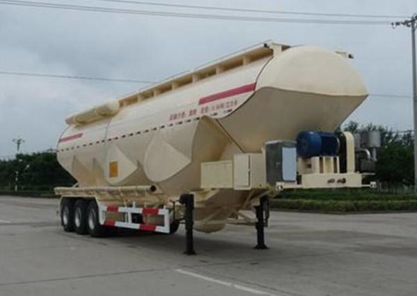 55cbm Flour Tank Semi Trailer Three Axles Stainless Steel Material