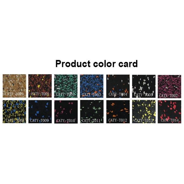 Multi-Color Premium Rubber Tiles, Aesthetic Design with Anti-Slip and Shock Absorption for Gym Area
