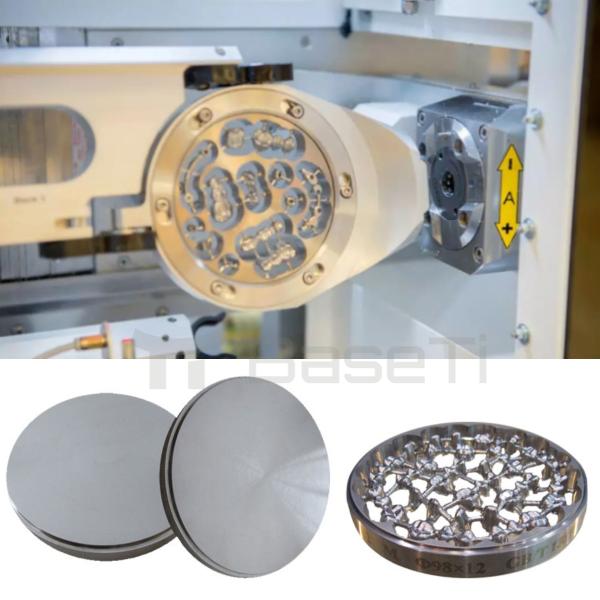98mm Titanium Disc Medical Dental Grade 2 3 5  For Crowns Bridges