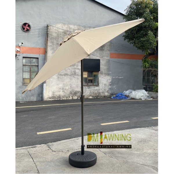 Outdoor Patio Center Pole Umbrella, Waterproof Garden Parasol