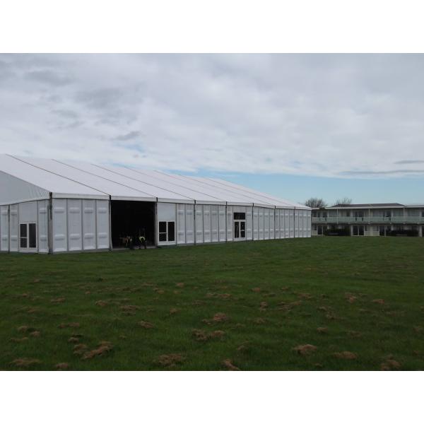Customized Size White Aluminum Alloy Large Event Tent With Abs Solid Wall