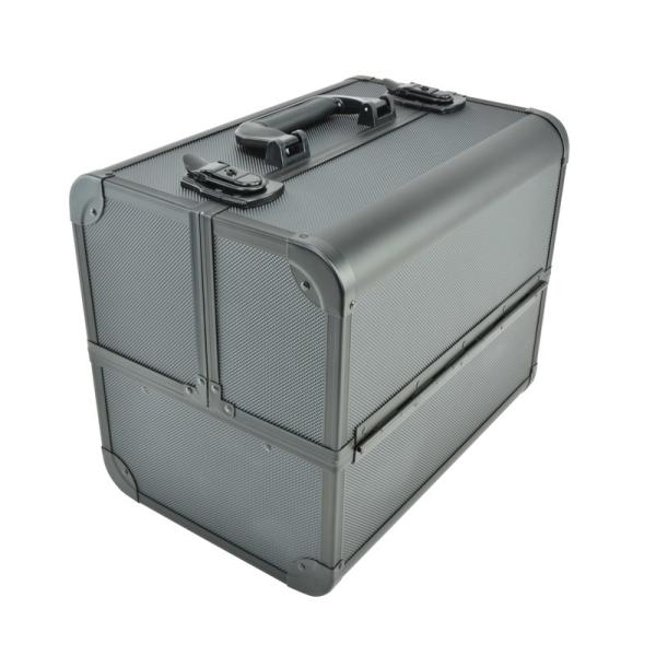 Изготовленный на заказ профессиональный случай поезда макияжа, черный портативный случай макияжа