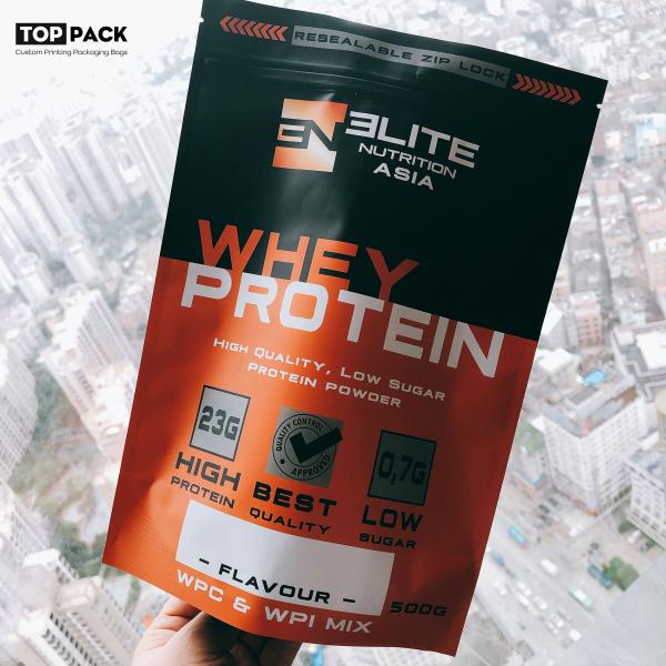 Matte Finished Plastic Laminated Stand Up Pouch Banana Chips Packaging Bag