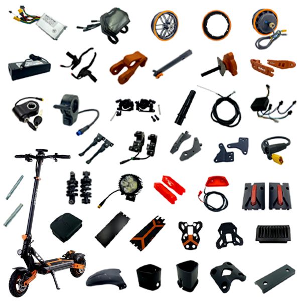 Cuerpo del soporte del pedal del pie para accesorios de patinete eléctrico Kukirin G2 Max - Comodidad y estabilidad mejoradas con el lateral