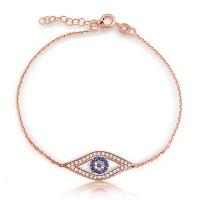 Pulsera de Tanzanite del ojo de Sterling Silver Rose Gold Plated de la venta al por mayor 925