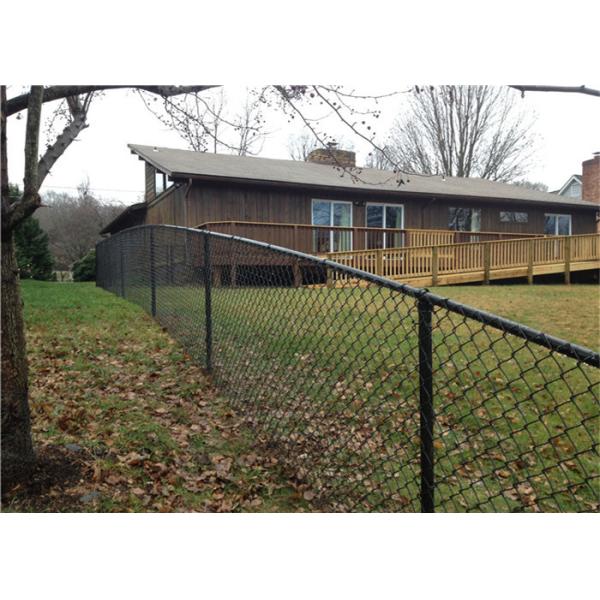 6フィート9のゲージの黒はチェーン・リンクの塀に電流を通した