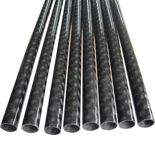 3K Twill Carbon Fiber Round Tube Strong Lightweight Carbon Fiber Pole for Industrial Applications