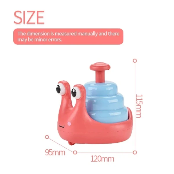 Wholesale Mini Snail Car Toys Hand Pressed Cartoon Snail Children Toys Party Supplies Interactive Toys