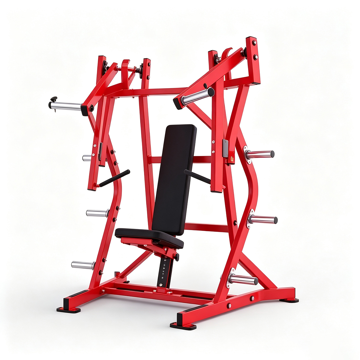 Commercial Chest Press Machine Steel Plate Loaded Chest Trainer for Upper Body Strength