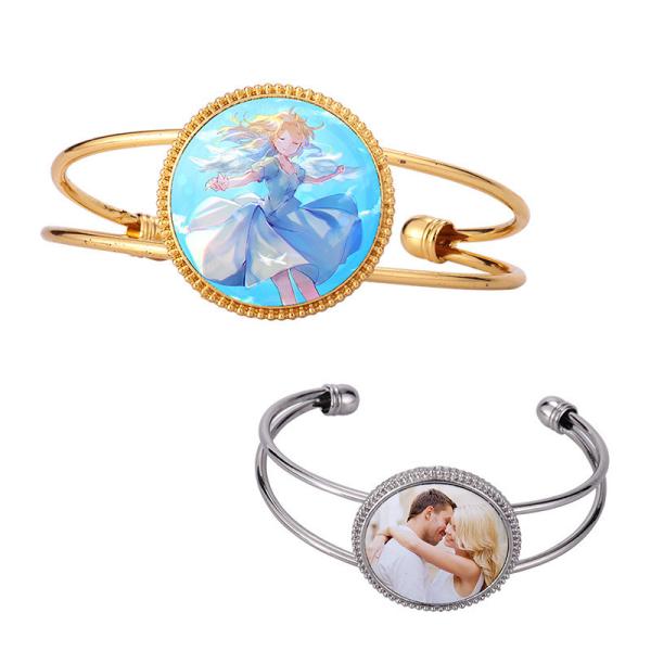 Bracelet de bracelet métallique de sublimation pour l'impression de photos de sublimation