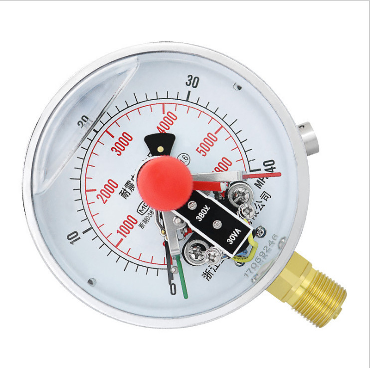 Portable Water Pressure Gauge High Precision 1000bar Manometer with Electrical Contact