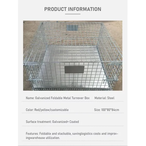 Galvanized Wire Mesh Pallet Rack Security Cage With PP Plate