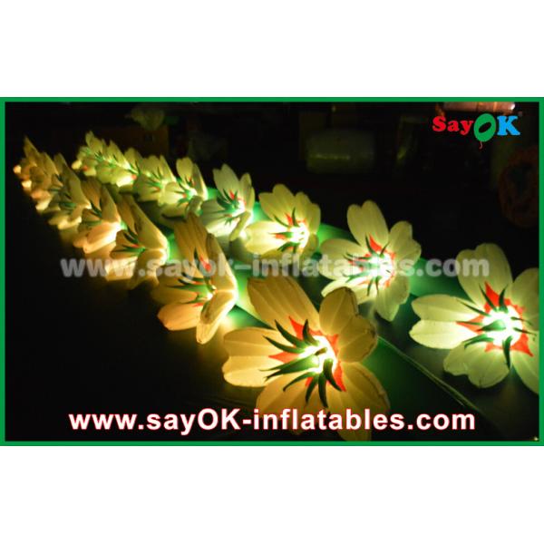 цветок Чан лилии ткани 10м Оксфорда раздувной для романтичной свадьбы