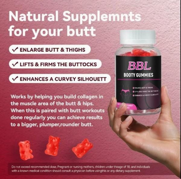 Custom Butt Firming Gummies Bbl Gummies Vitamins Gummies For Hip Enlargement