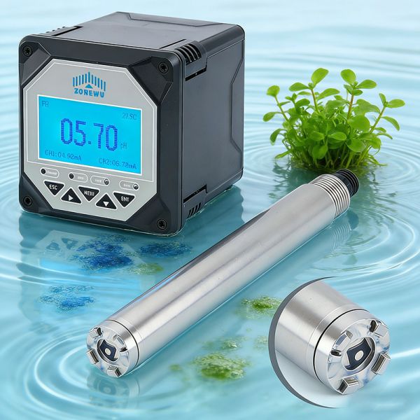 Fluorescence Method RS485 Blue Green Algae Sensor 0-300 Kcells/mL