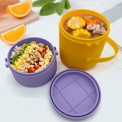 Double Layer Bento Lunch Box LeakProof Stackable Lunch Containers For Adults Kids Meal Prep Food Storage Containers