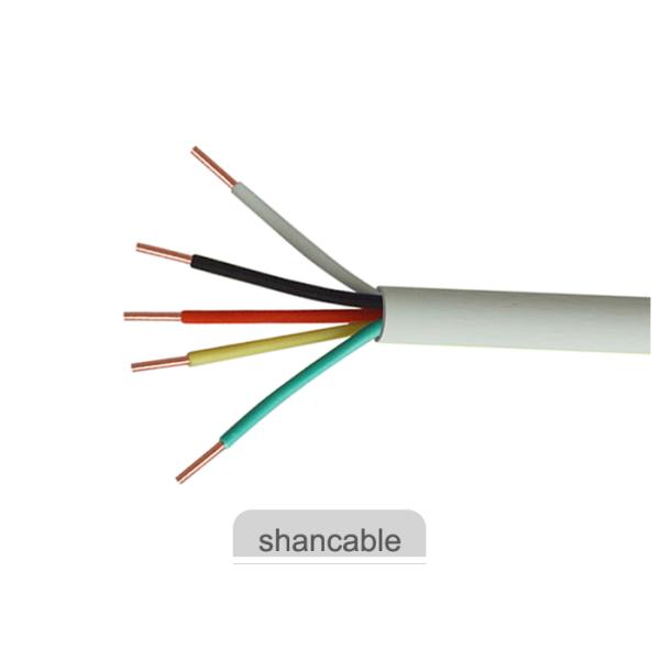 Color blanco de la chaqueta del PVC del aislamiento del alambre multifilar del cable eléctrico para Electric Power