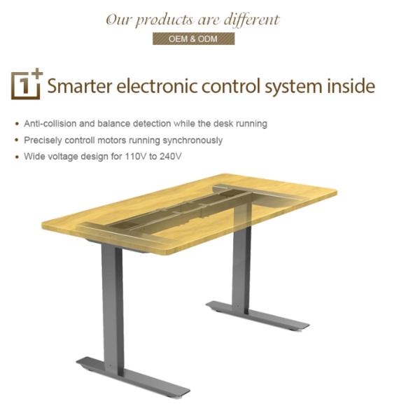 Офисный стол из металлической нержавеющей стали с регулировкой высоты