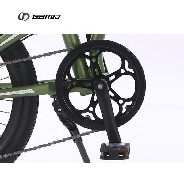 20*1.75 Tire Width GOMID Aluminium Alloy Folding City Bike with SHIMANO Gear and Hydraulic Disk Brake 14KG Gross Weight