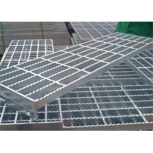 Anti Rust Anti Slip Steel Grating 100mm Serrated Style Hot Dip Galvanized