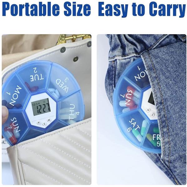 Good Quality Case Medicine Case 7Day Holder Box Electronics Timing Dispenser Ma Cb One Electronic Pill Bottle Timer Lock