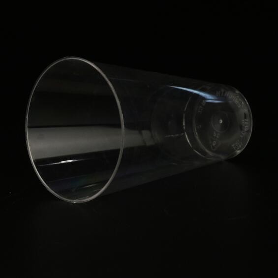 Crystal Clear PS Plastic Cups Disposable Tumbler With Customized Color For Juice