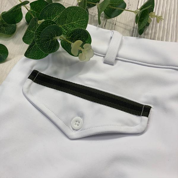 Бриджи Equitacion силикона колена Legging верховой езды белых человеков половинные